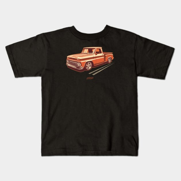 Street chevy c10 Kids T-Shirt by Saturasi